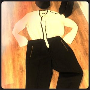 NWT BR Banana 🍌 Republic black ankle length pants